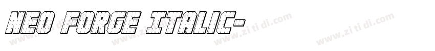 Neo Forge Italic字体转换